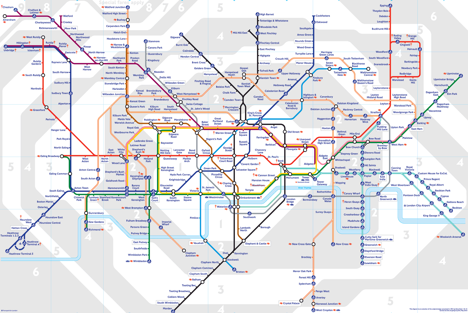 Trasporti Pubblici A Londra Come Muoversi Nella City   Tube Map 