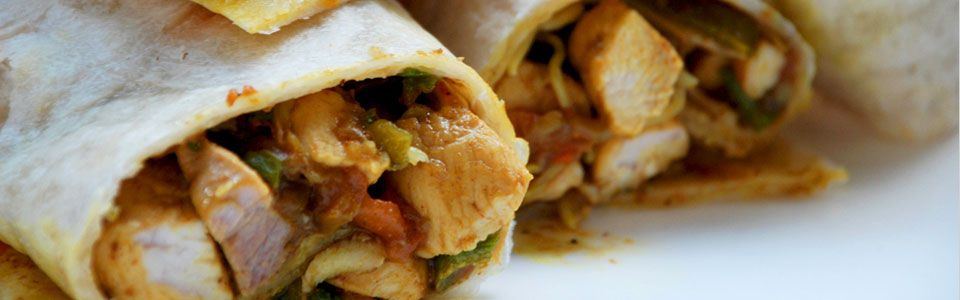 Pranzare in ufficio con gusto: wrap con pollo al curry