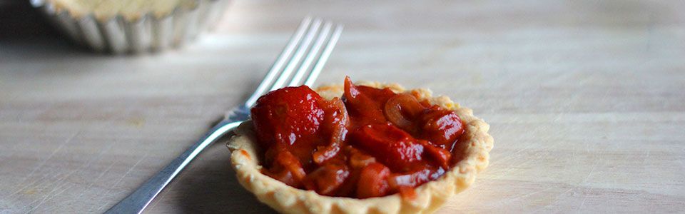 Tartellette alla ricotta e pomodorini