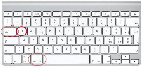cmd + shift + q