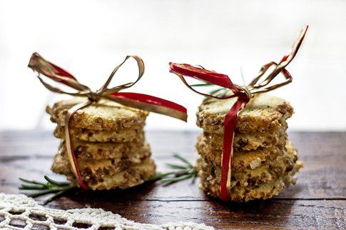 Biscotti al rosmarino e croccante muscovado