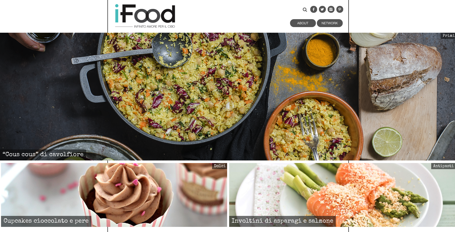 Nasce iFood.it: il nuovo sito tutto da gustare