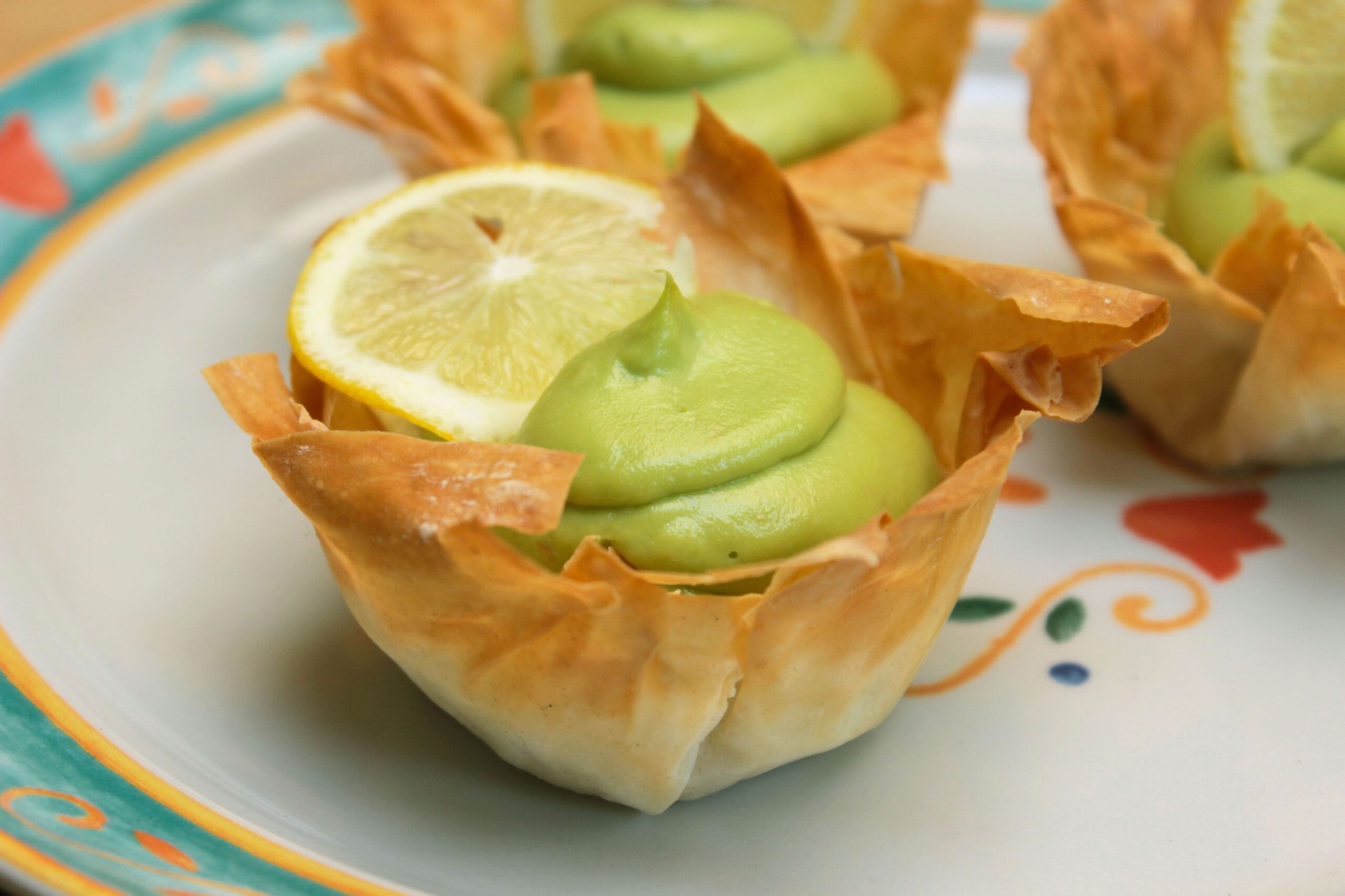 Cestini light con mousse di avocado