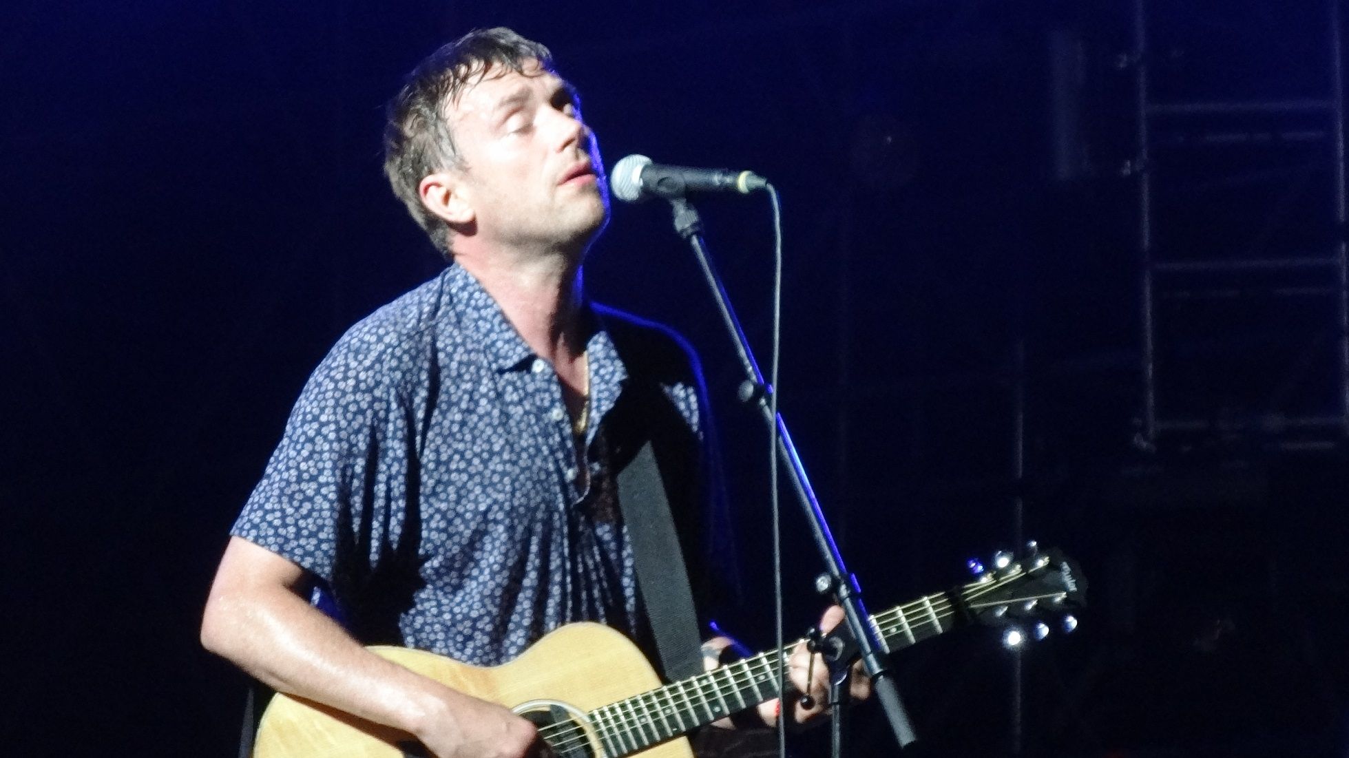 Damon Albarn portato via dalla security durante un concerto