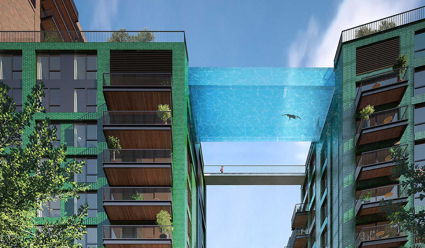 Una piscina nel cielo di Londra