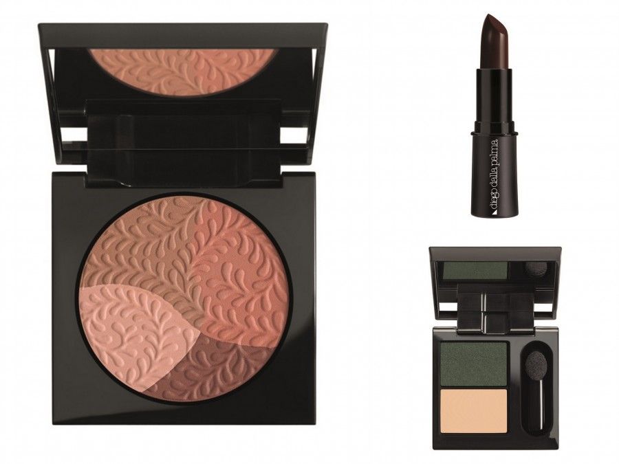 Blush, rossetto e eyeshadow duo dalla collezione Nudo con Castagna di Diego dalla Palma