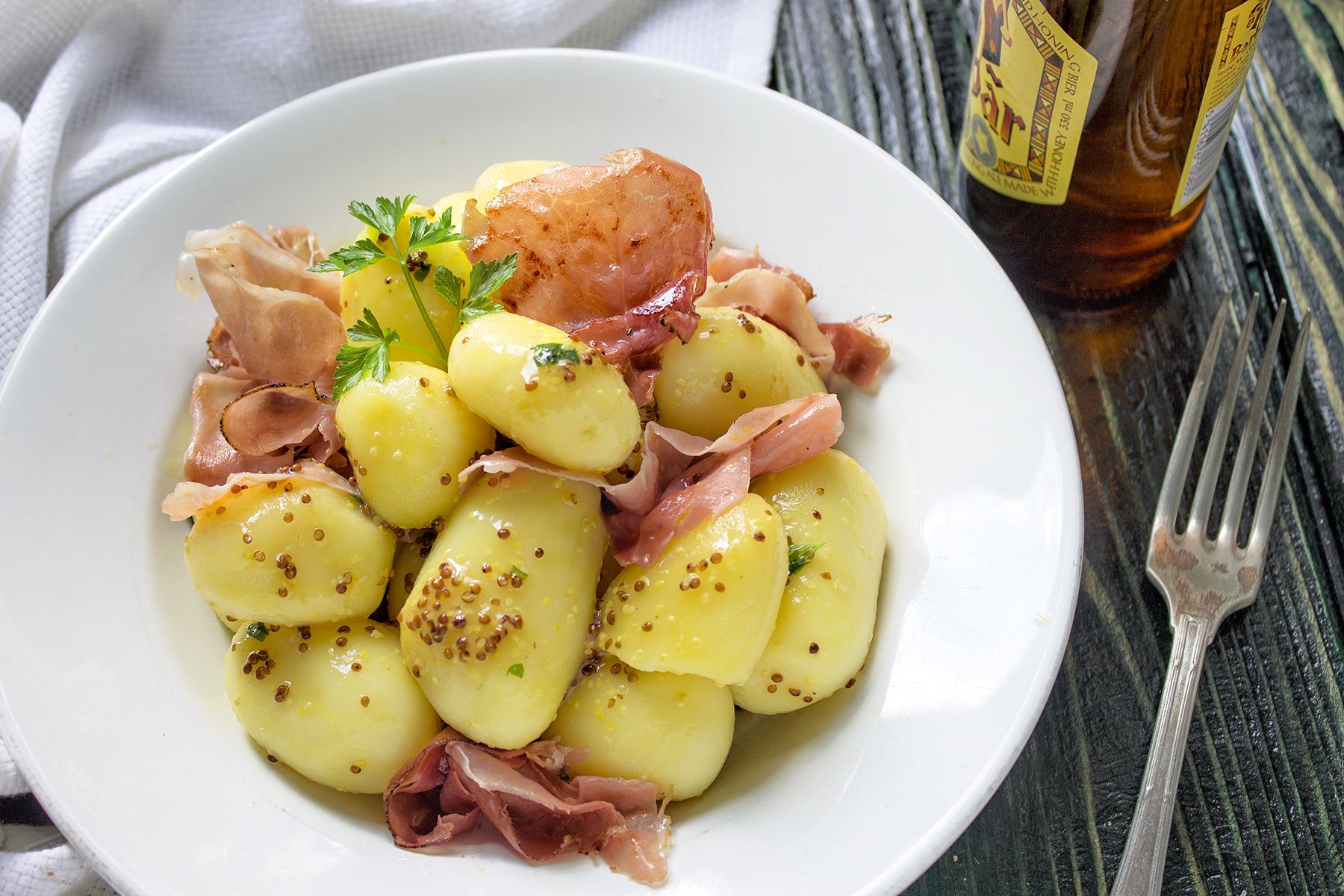 Insalata tiepida di patate alla birra