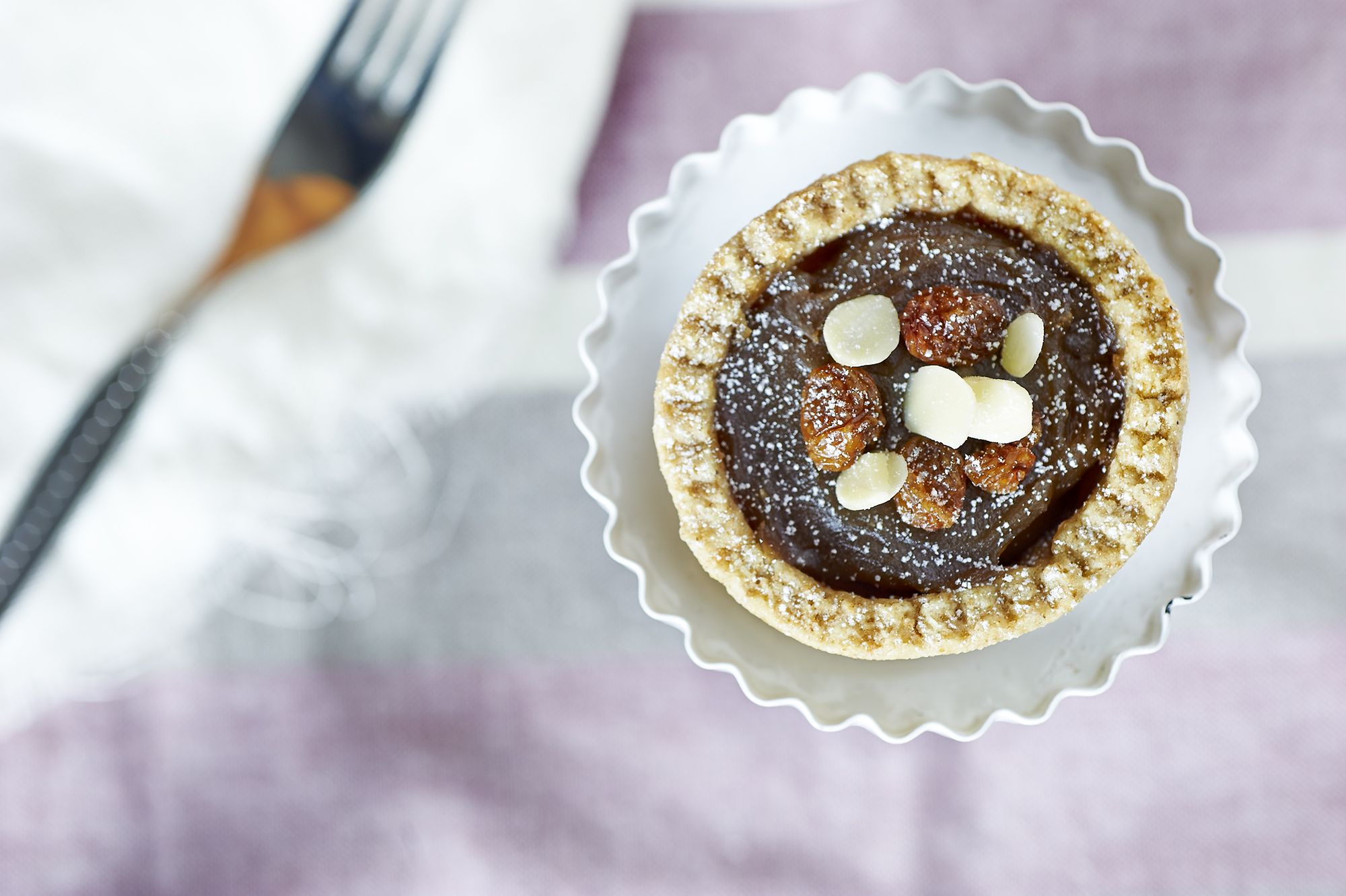 Crostata con crema di marroni al rhum