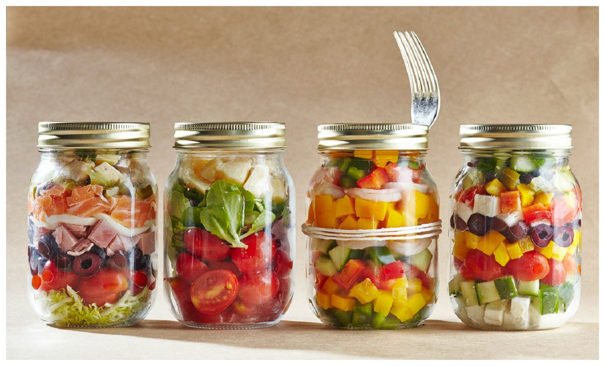 “Salad in a jar”, il pranzo perfetto per l’ufficio