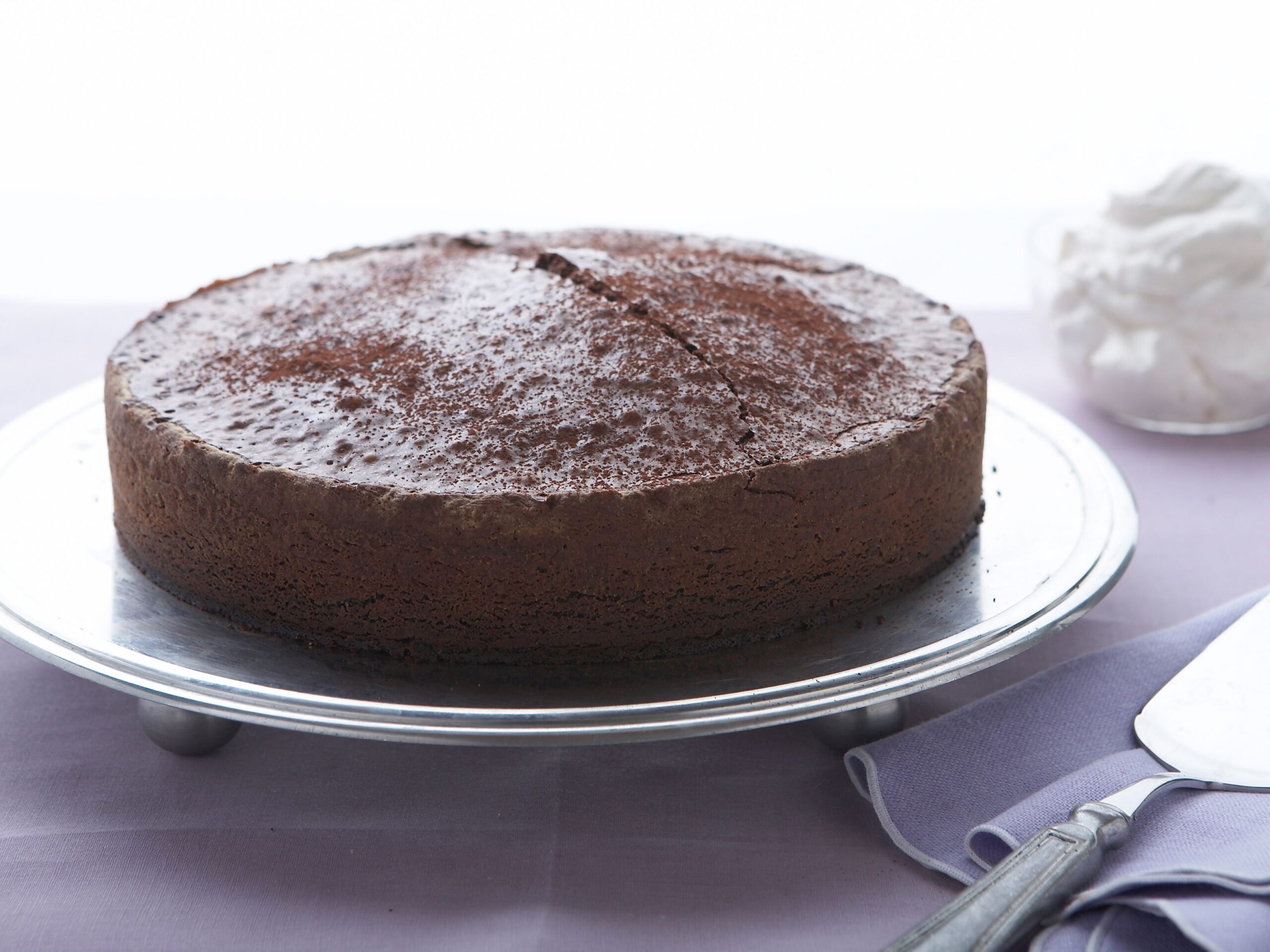 Torta all’acqua e cioccolato senza uova