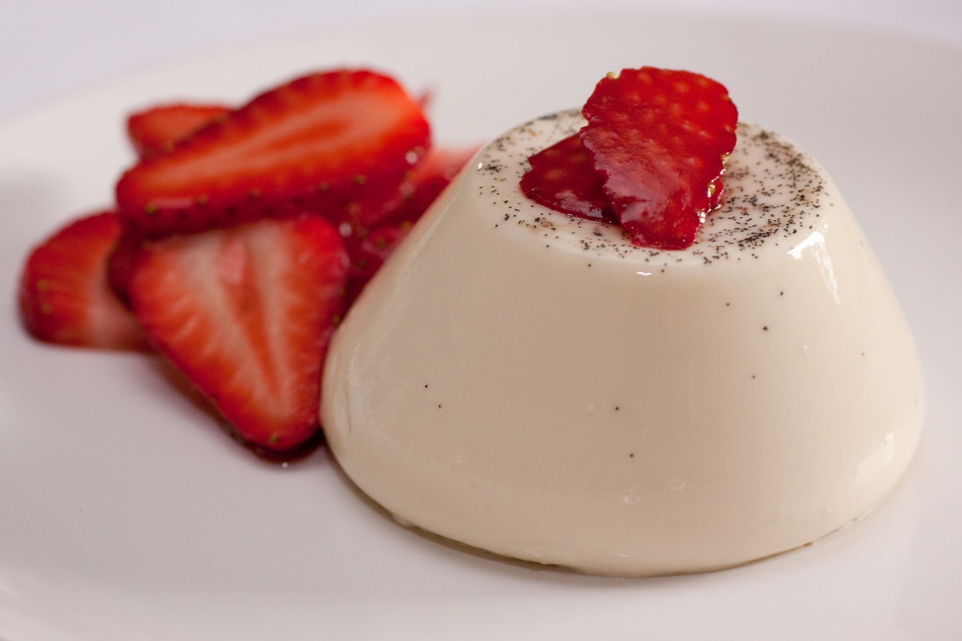 Strawberry panna Cotta