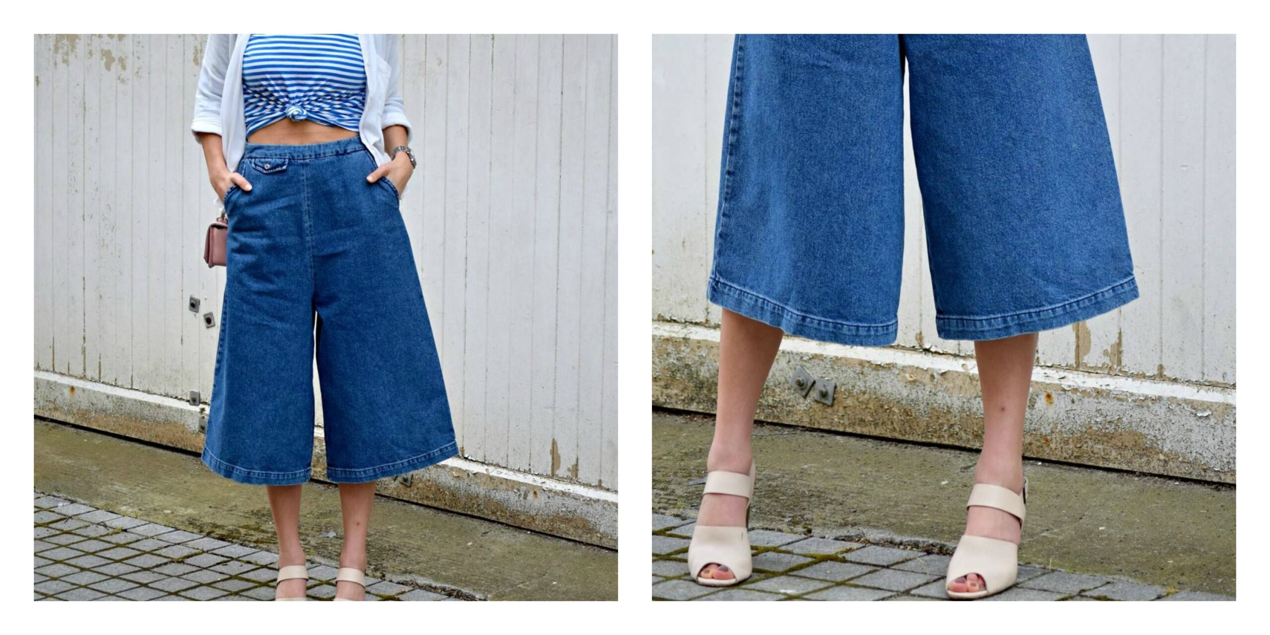 Denim culottes: 8 modi per indossarli