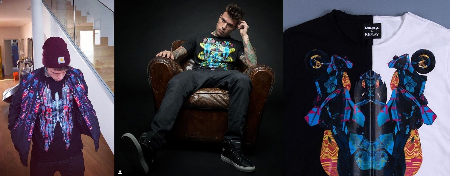 Fedez lancia una collezione di moda in collaborazione con Replay