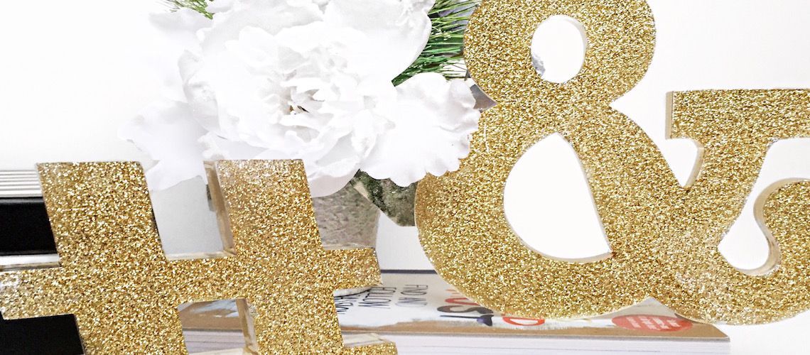 Decorare casa con i glitter