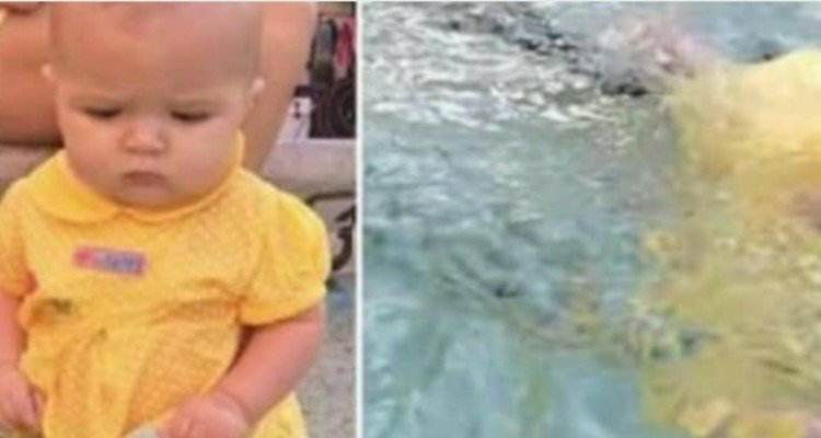 Sua figlia cade in piscina e lei invece di aiutarla, la riprende in un video