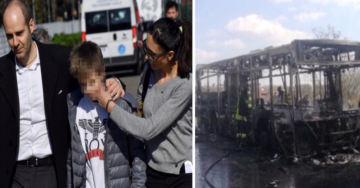 Il bimbo eroe del bus incendiato