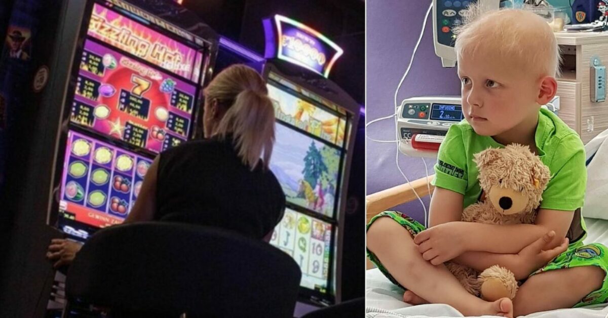 Gioca alle slot con i soldi per il figlio malato