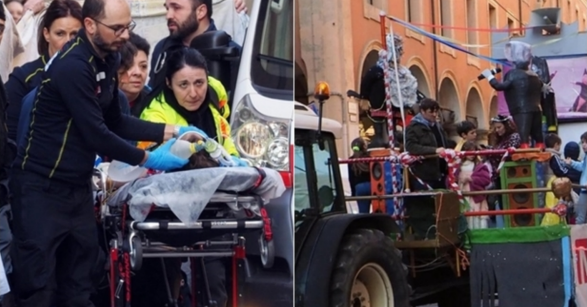 Bologna, morto il bimbo caduto dal carro di Carnevale