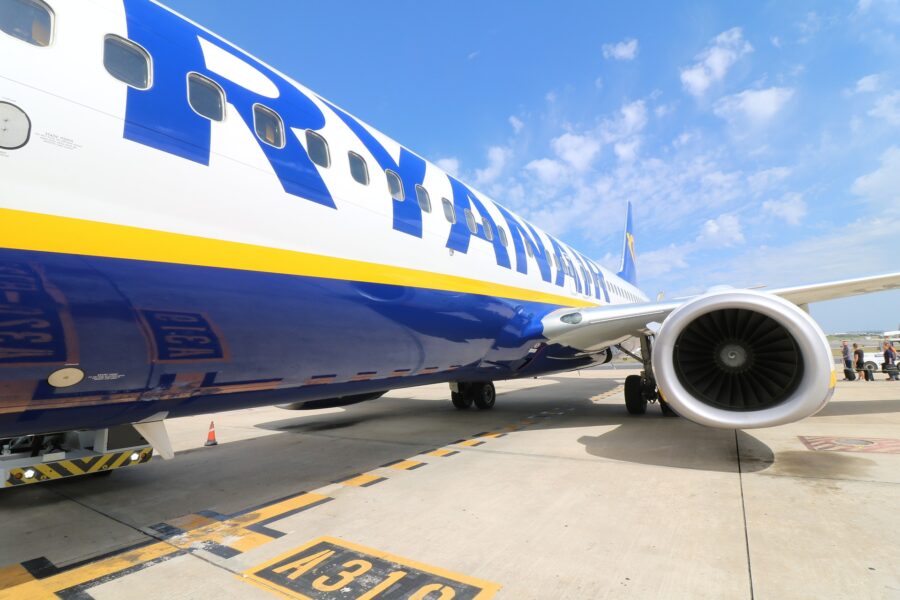 Bambini in aereo Ryanair