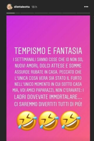 Diletta Leotta furto instagram