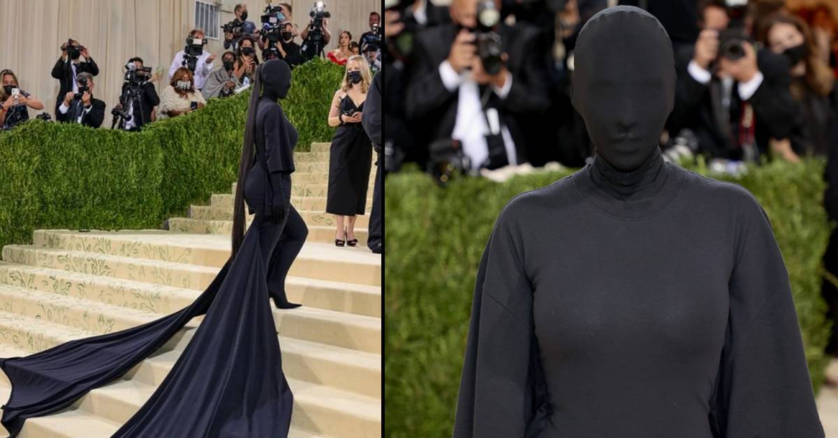 Met Gala 2021: il red carpet di Kim Kardashian a volto coperto: il motivo