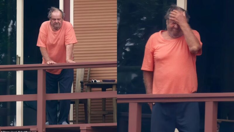 Jack Nicholson Fotografato Sul Balcone Della Sua Villa Come Sta Bigodino 