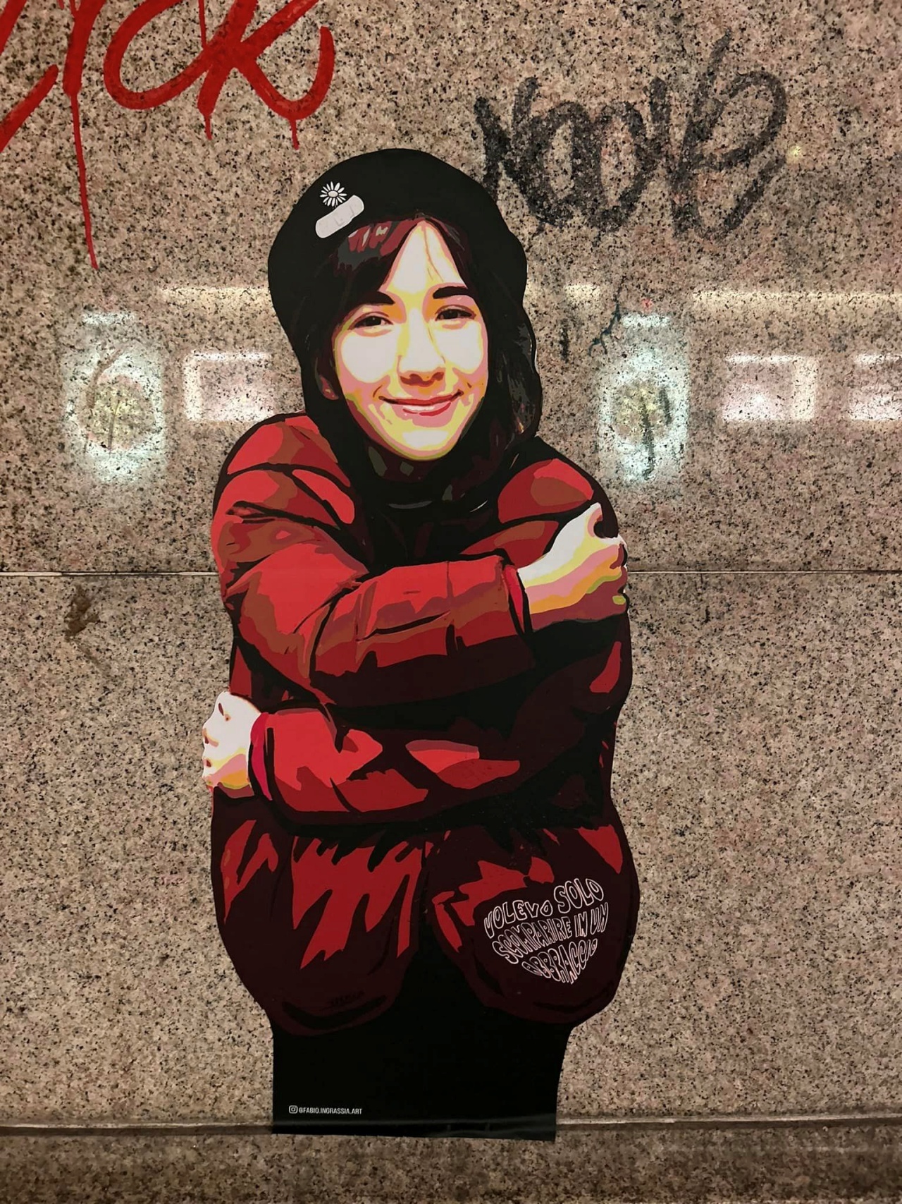 un murales per Giulia Cecchettin