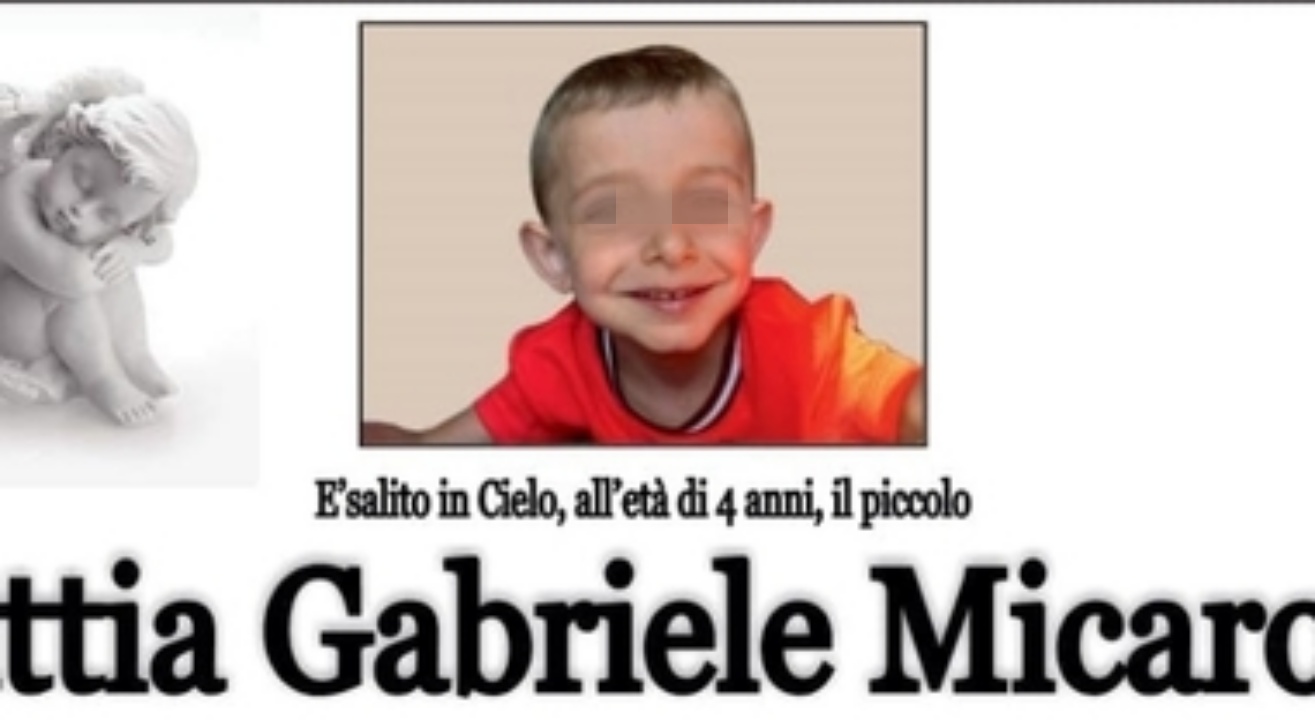 addio al piccolo Mattia Gabriele Micarone