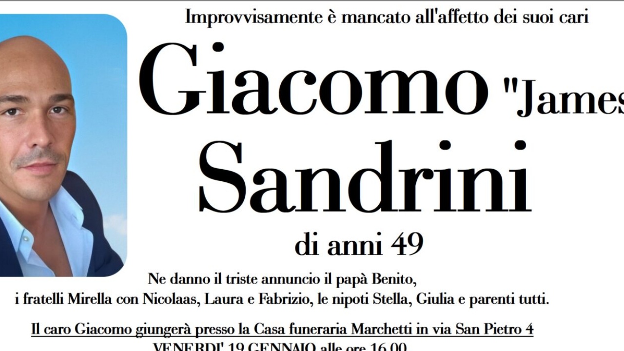 49-year-old Giacomo Sandrini died