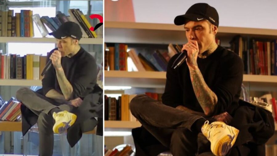 Fedez puts the wedding ring back on his finger