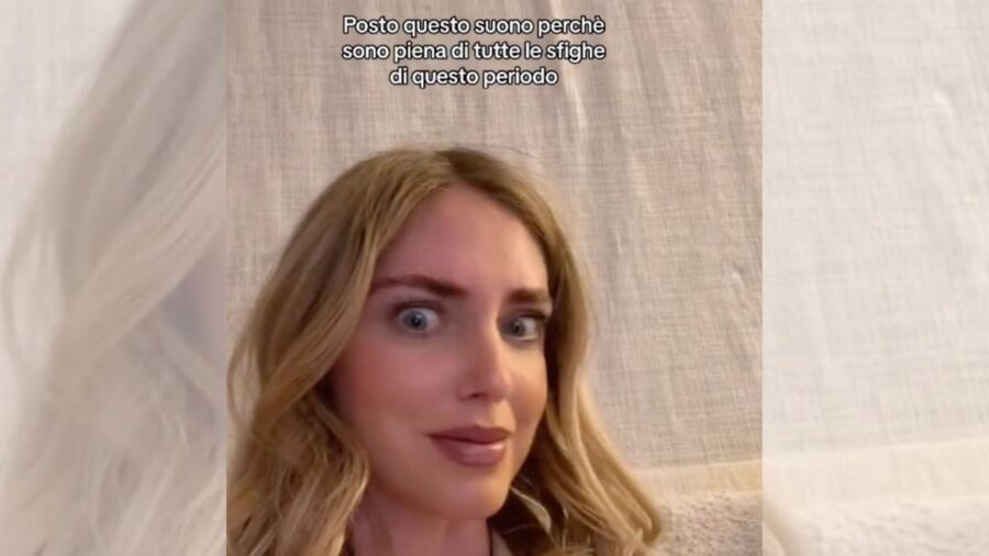 Chiara Ferragni si sfoga con un video su TikTok