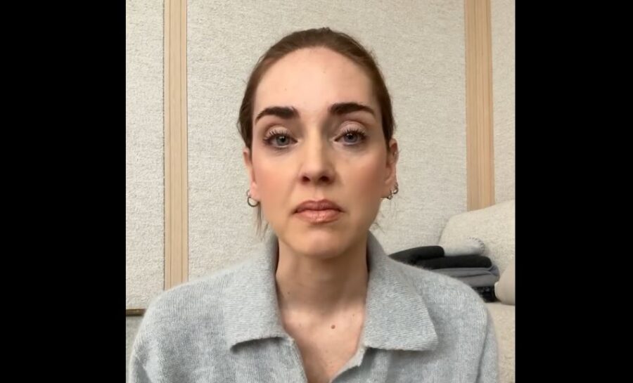 Chiara Ferragni in tears