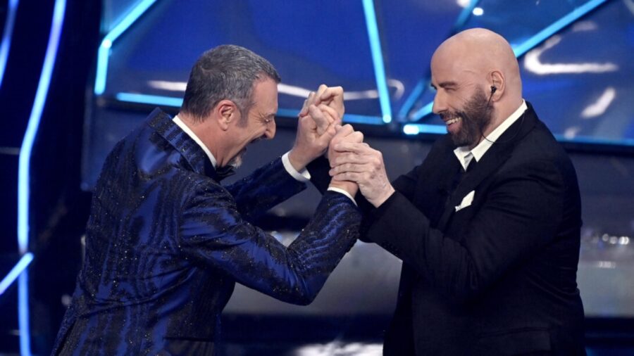 John Travolta al festival di Sanremo