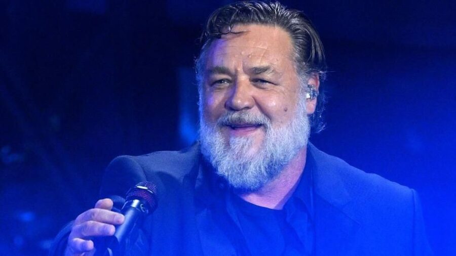 Russell Crowe, live Sanremo