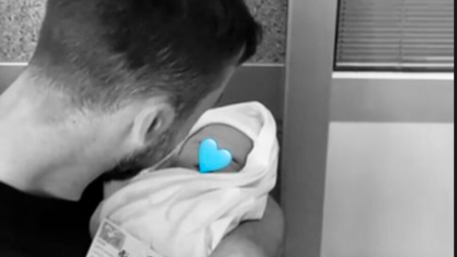 Bryan Cristante papà tris