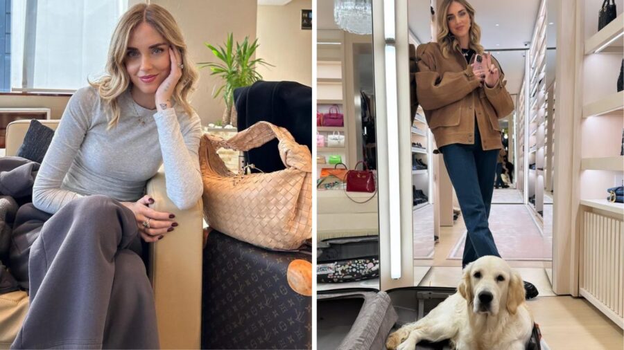 Chiara Ferragni in viaggio per lavoro