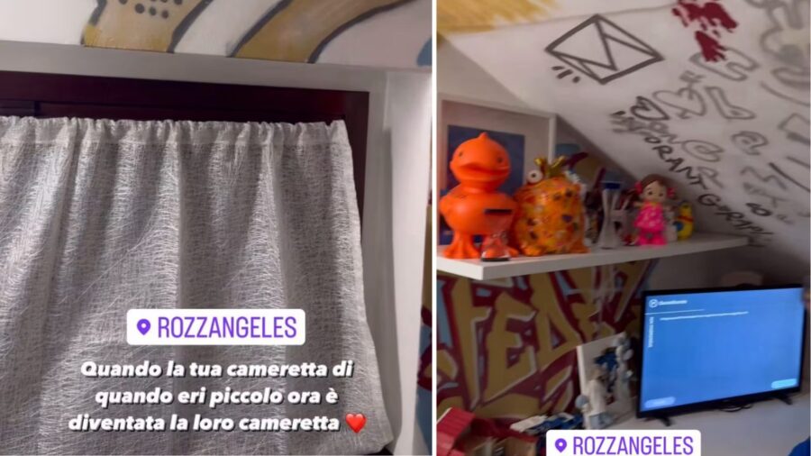 La vecchia cameretta di Fedez