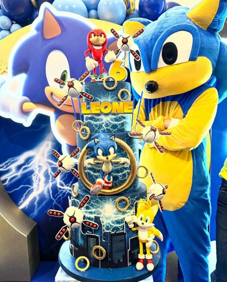 Sonic themed party for Leone