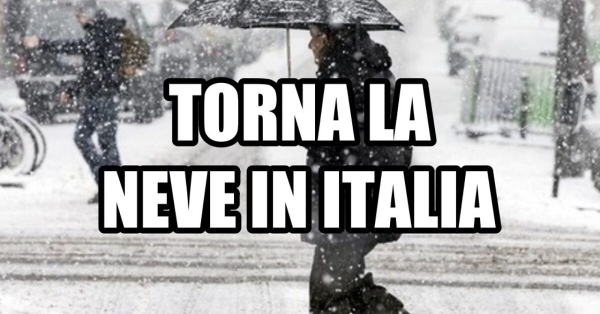 Bad weather in Italy, rain, plummeting temperatures and snow: the ...