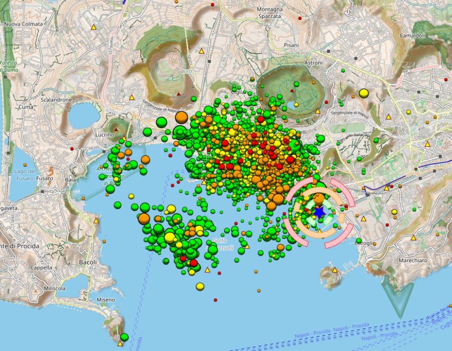 scossa di terremoto campi flegrei