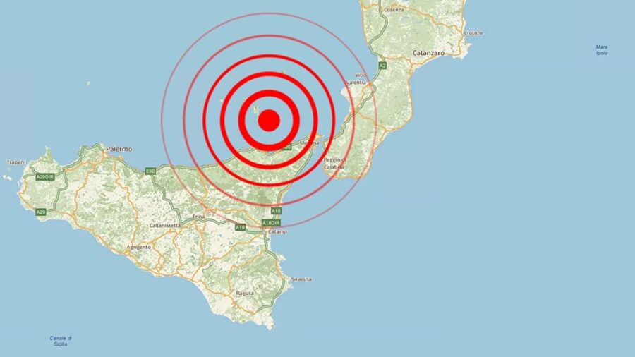 Terremoto in provincia di Messina