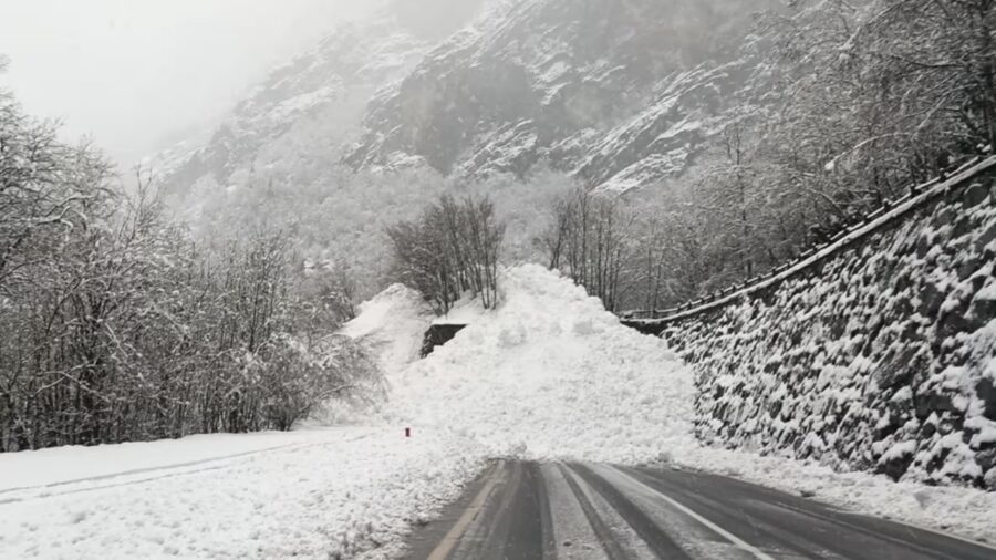 Valanga in Valle D'Aosta