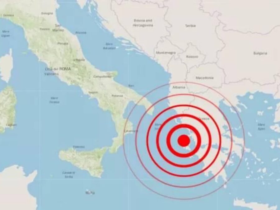 forte terremoto nella notte in Grecia