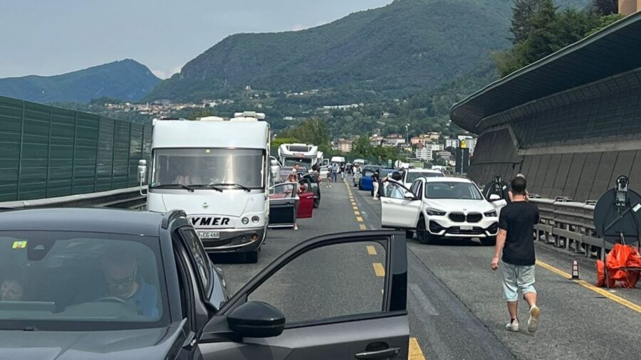 Incidente stradale Como Chiasso