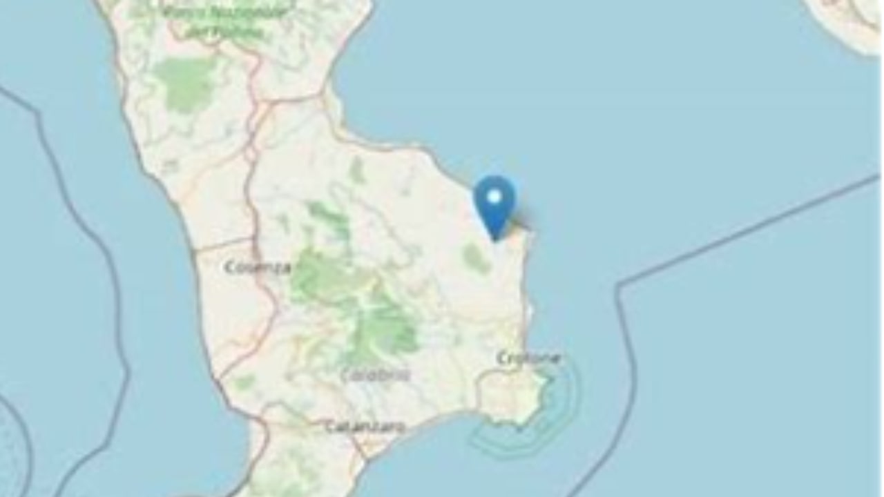 Seismic shock in Crotone in Calabria