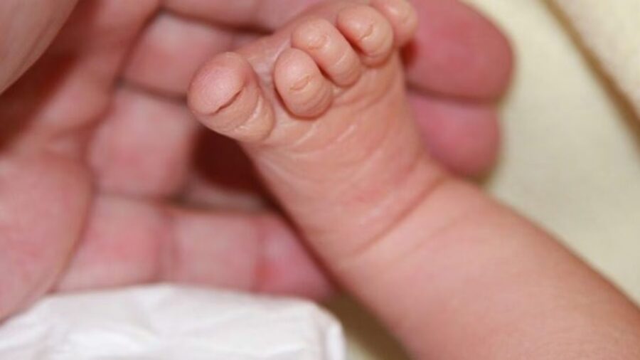 Piedi neonato; foto dall'archivio