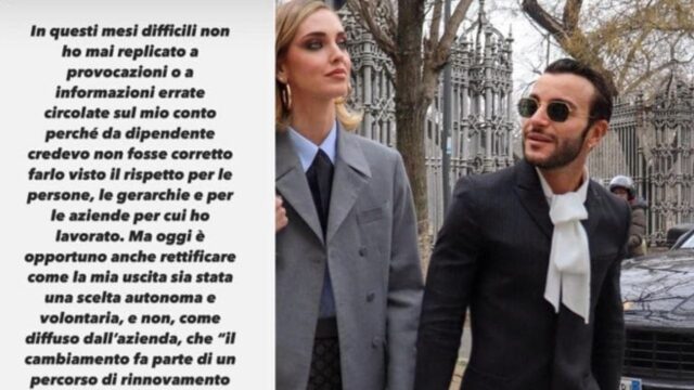 “Ora basta, dico io tutta la verità”, l’ex braccio destro e manager di Chiara Ferragni liceziato: ora rompe il silenzio