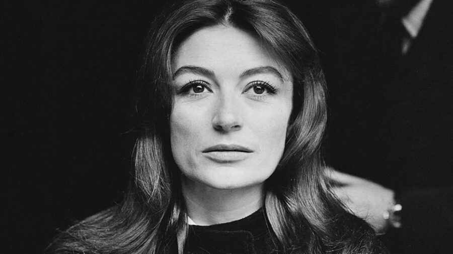 Anouk Aimée as a young woman