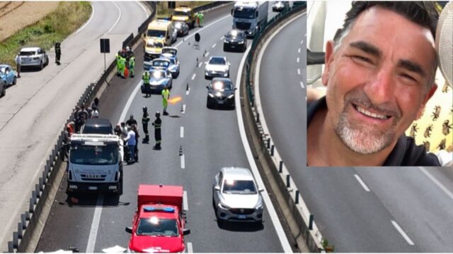 Tragedia in autostrada: Ennio Verducci muore a 59 anni mentre svolge il suo onesto lavoro, a soccorrerlo è la figlia in servizio