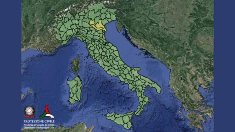 Il maltempo persiste in Italia: la protezione civile dirama l’allerta gialla per giovedì 6 giugno